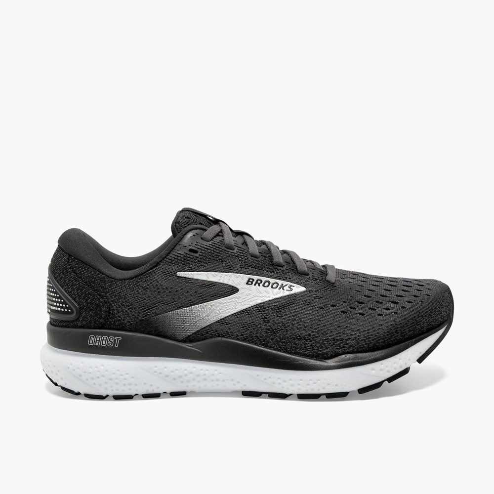 Chaussures Running Route Brooks Ghost 16 Noir Grise Blanche Femme | SCF-5781252